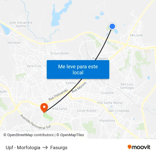 Upf - Morfologia to Fasurgs map