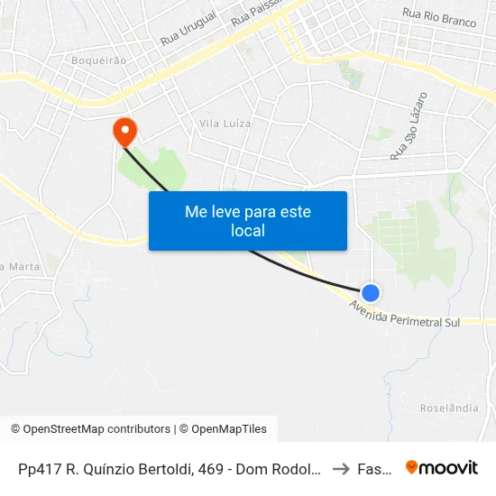 Pp417 R. Quínzio Bertoldi, 469 - Dom Rodolfo(Sigilus Motel) to Fasurgs map