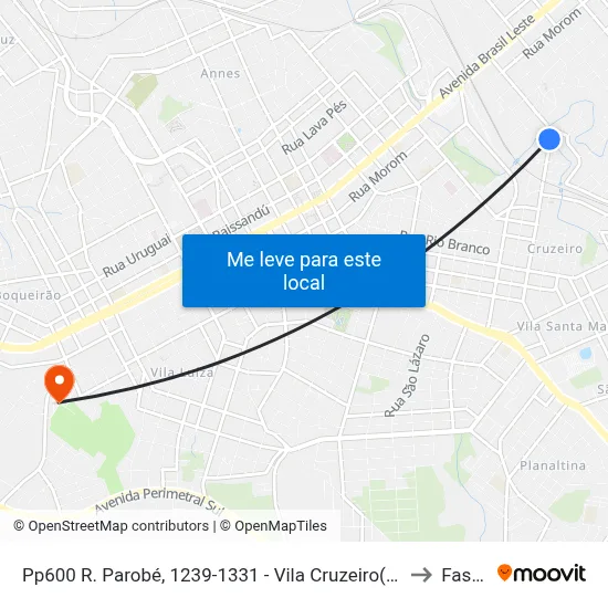 Pp600 R. Parobé, 1239-1331 - Vila Cruzeiro(Floricultura Recanto) to Fasurgs map