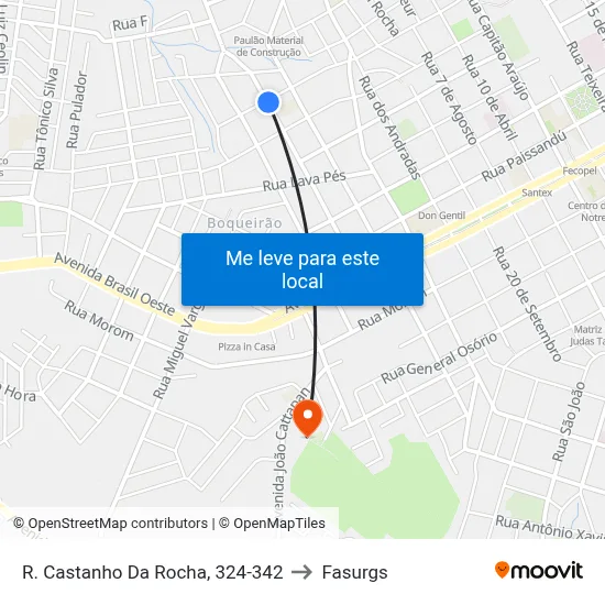 R. Castanho Da Rocha, 324-342 to Fasurgs map