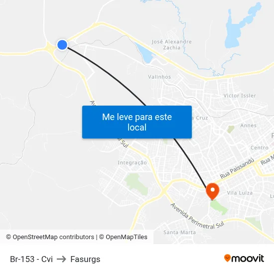 Br-153 - Cvi to Fasurgs map