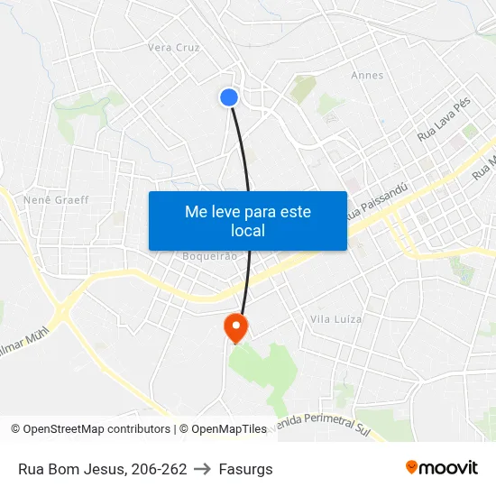 Rua Bom Jesus, 206-262 to Fasurgs map