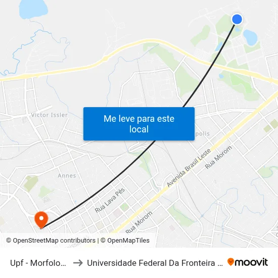 Upf - Morfologia to Universidade Federal Da Fronteira Sul map