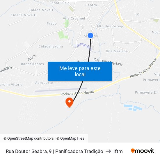 Rua Doutor Seabra, 9 | Panificadora Tradição to Iftm map