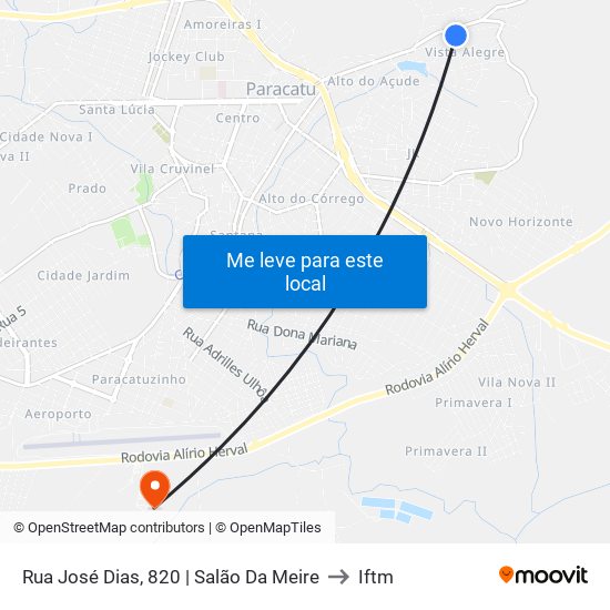 Rua José Dias, 820 | Salão Da Meire to Iftm map