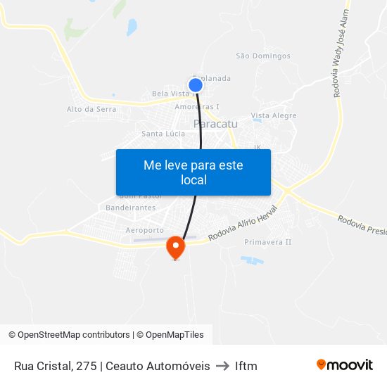 Rua Cristal, 275 | Ceauto Automóveis to Iftm map