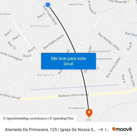 Alameda Da Primavera, 125 | Igreja De Nossa Senhora Desatadora Dos Nós to Iftm map