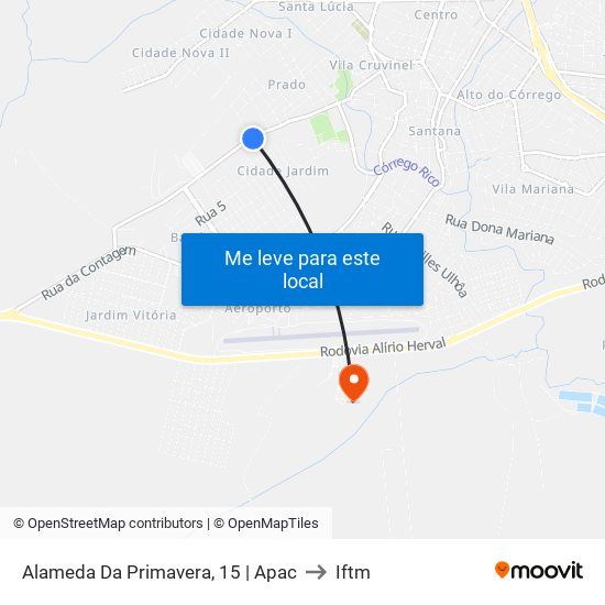 Alameda Da Primavera, 15 | Apac to Iftm map