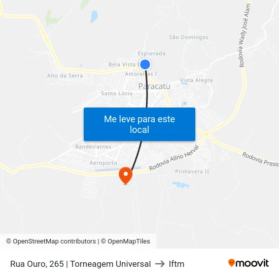 Rua Ouro, 265 | Torneagem Universal to Iftm map