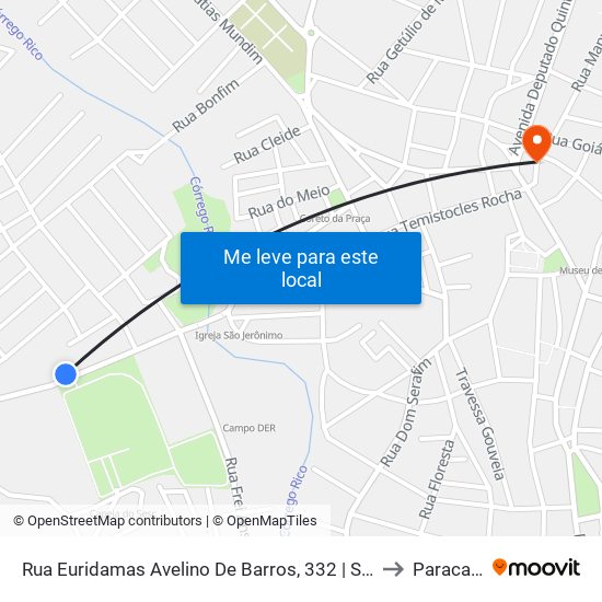 Rua Euridamas Avelino De Barros, 332 | Sesc to Paracatu map