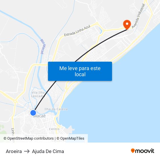 Aroeira to Ajuda De Cima map