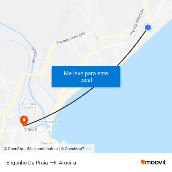 Engenho Da Praia to Aroeira map