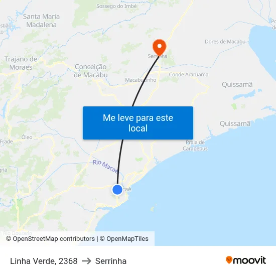 Linha Verde, 2368 to Serrinha map