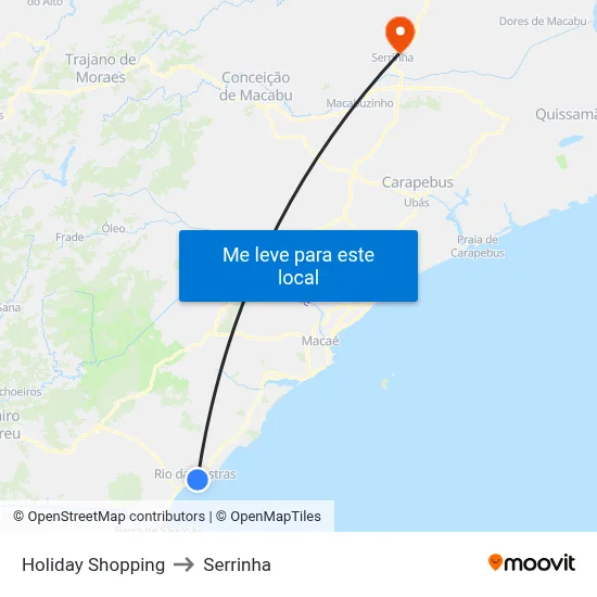 Holiday Shopping to Serrinha map