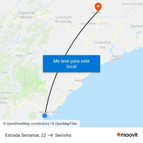 Estrada Serramar, 22 to Serrinha map
