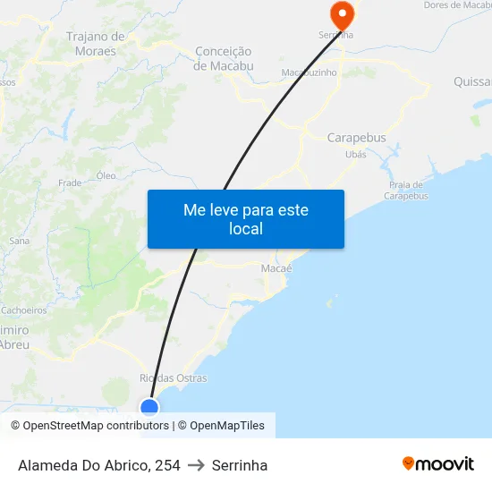 Alameda Do Abrico, 254 to Serrinha map