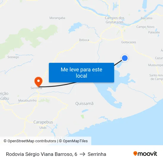 Rodovia Sérgio Viana Barroso, 6 to Serrinha map
