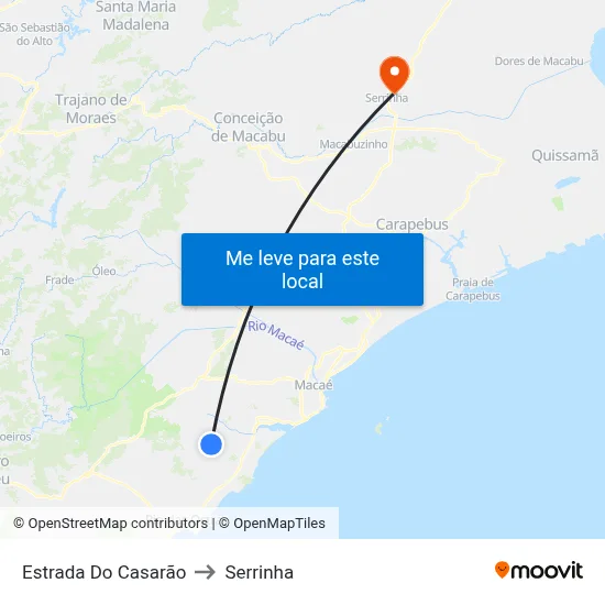 Estrada Do Casarão to Serrinha map
