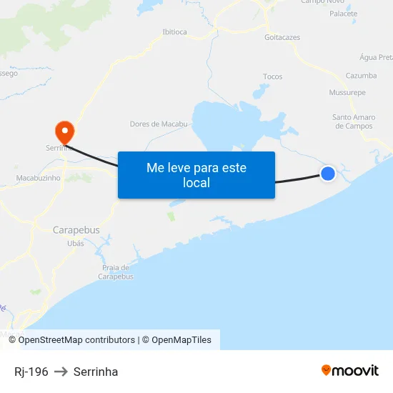 Rj-196 to Serrinha map