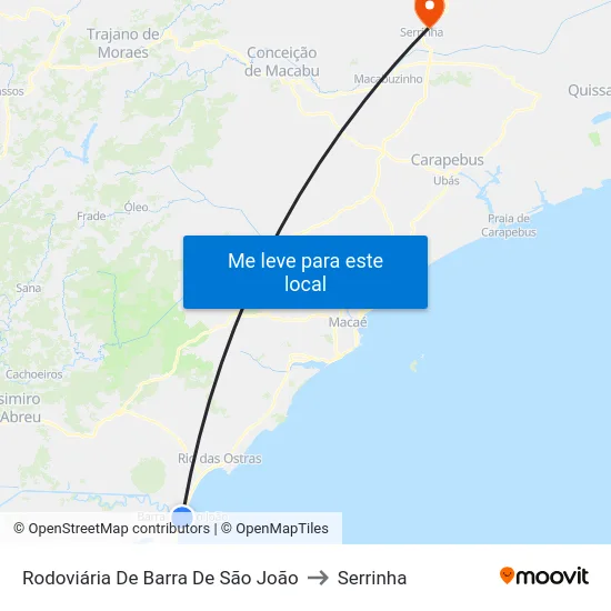 Rodoviária De Barra De São João to Serrinha map
