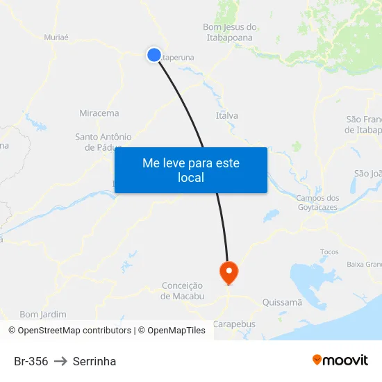 Br-356 to Serrinha map