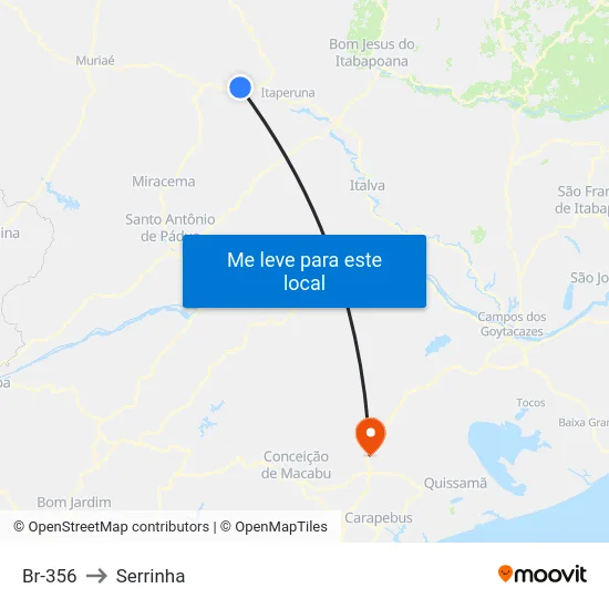 Br-356 to Serrinha map