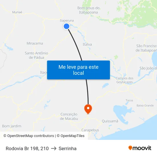 Rodovia Br 198, 210 to Serrinha map