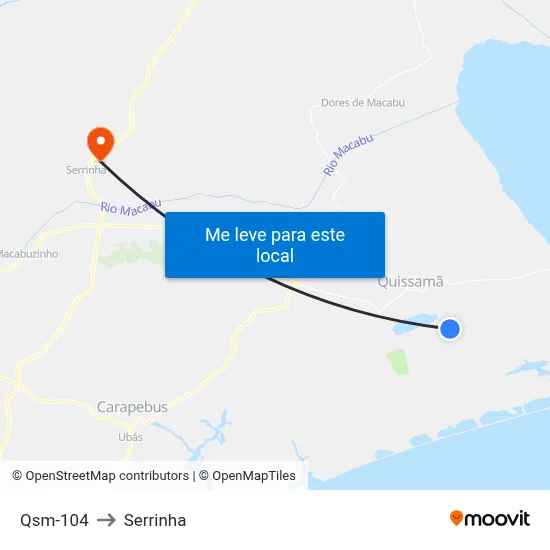 Qsm-104 to Serrinha map