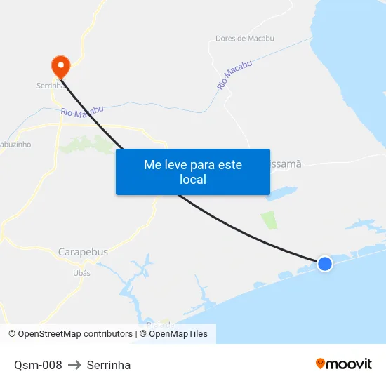 Qsm-008 to Serrinha map