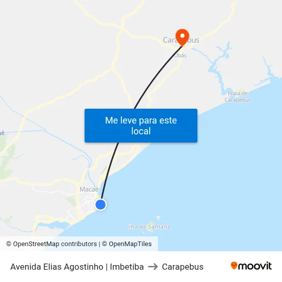 Avenida Elias Agostinho | Imbetiba to Carapebus map