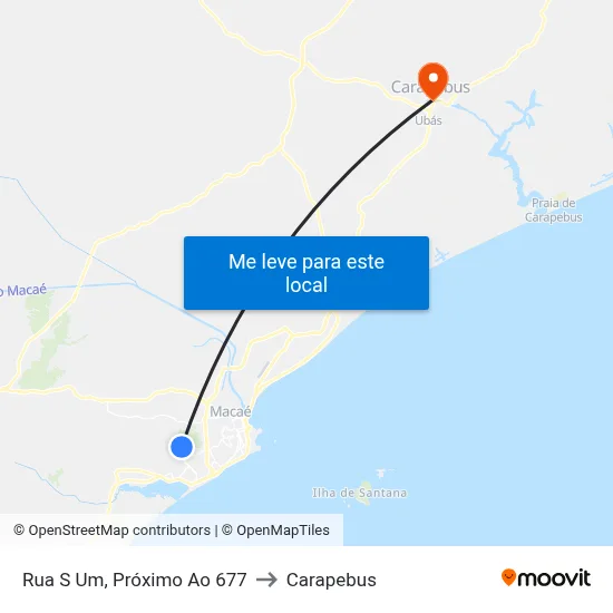 Rua S Um, Próximo Ao 677 to Carapebus map