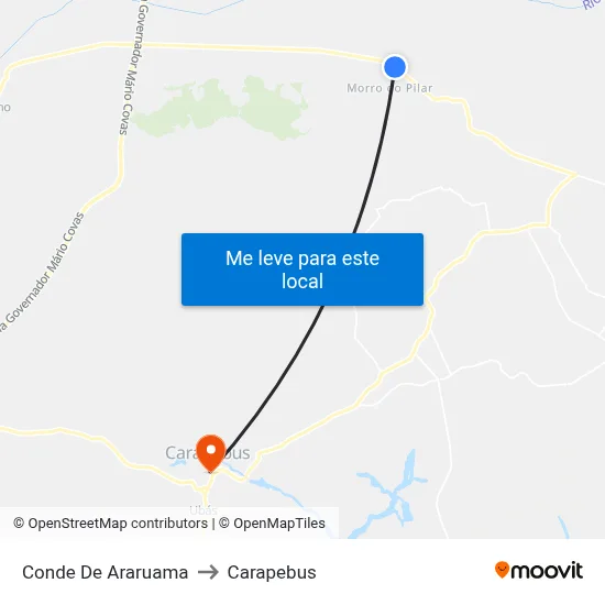 Conde De Araruama to Carapebus map