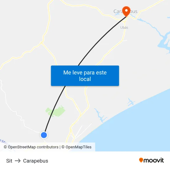Sit to Carapebus map