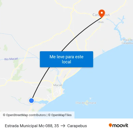 Estrada Municipal Mc-088, 35 to Carapebus map