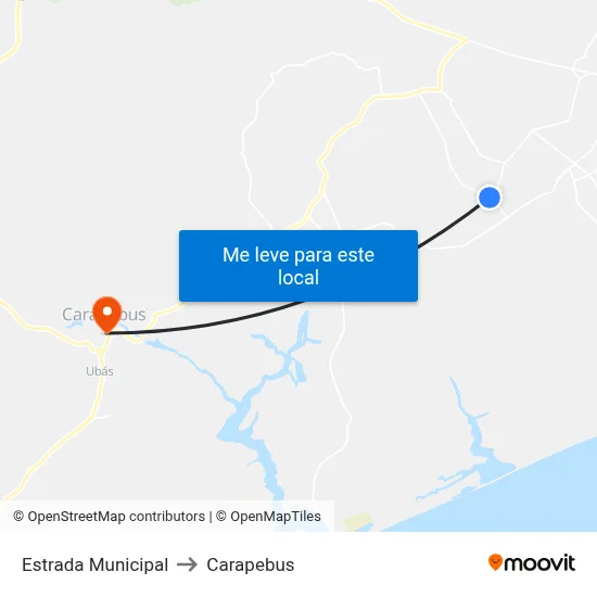 Estrada Municipal to Carapebus map