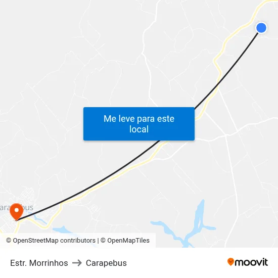 Estr. Morrinhos to Carapebus map