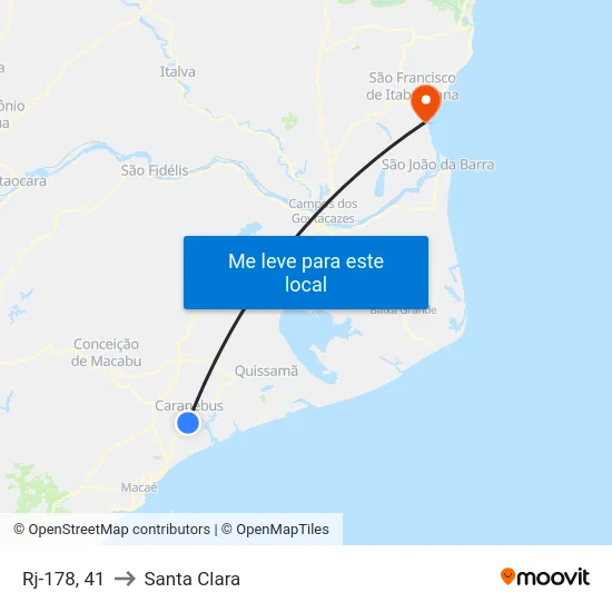 Rj-178, 41 to Santa Clara map