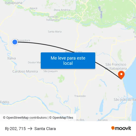 Rj-202, 715 to Santa Clara map