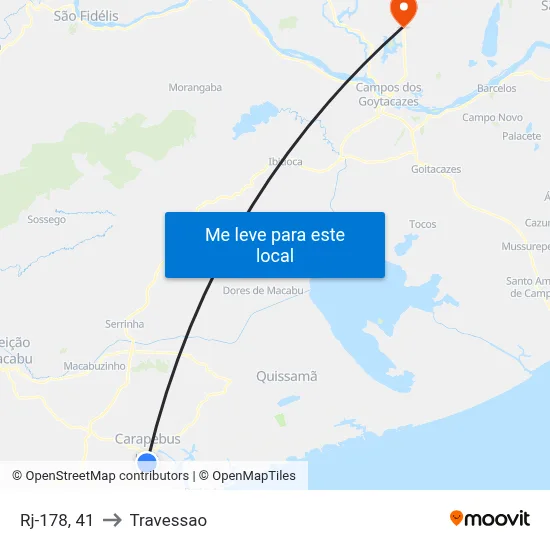 Rj-178, 41 to Travessao map