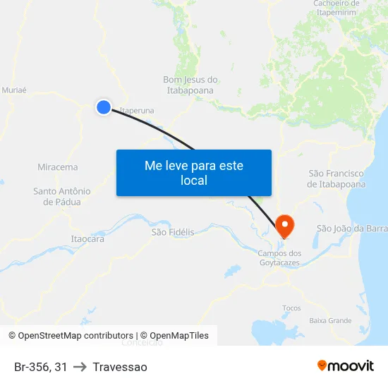 Br-356, 31 to Travessao map
