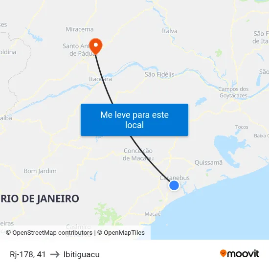 Rj-178, 41 to Ibitiguacu map