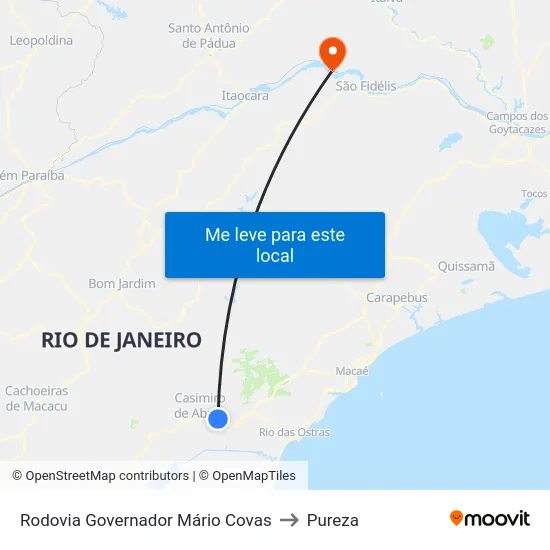 Rodovia Governador Mário Covas to Pureza map