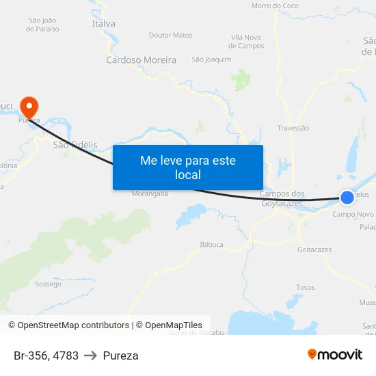 Br-356, 4783 to Pureza map