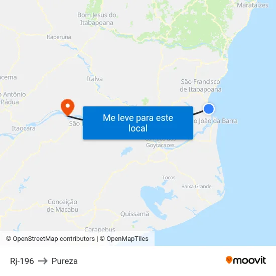 Rj-196 to Pureza map