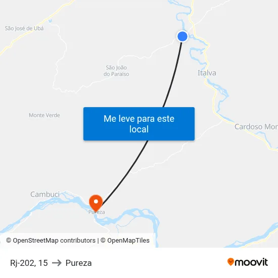 Rj-202, 15 to Pureza map