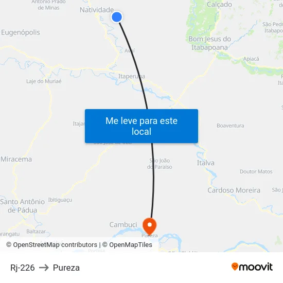 Rj-226 to Pureza map