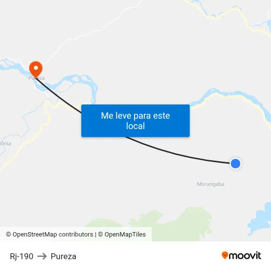 Rj-190 to Pureza map