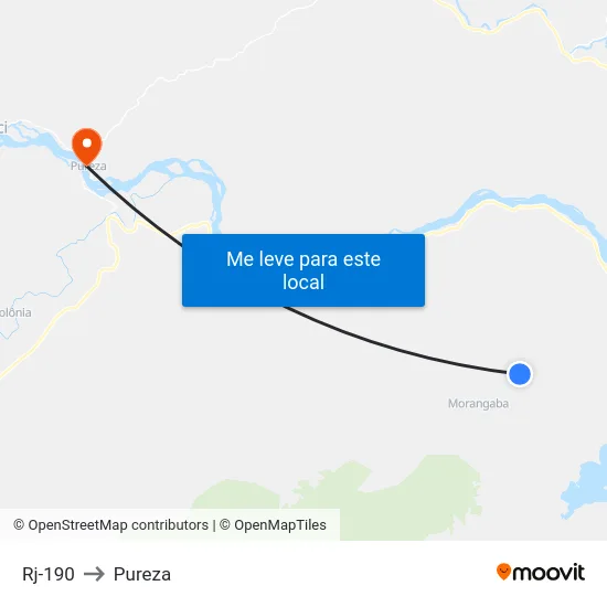 Rj-190 to Pureza map