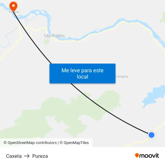 Caxeta to Pureza map