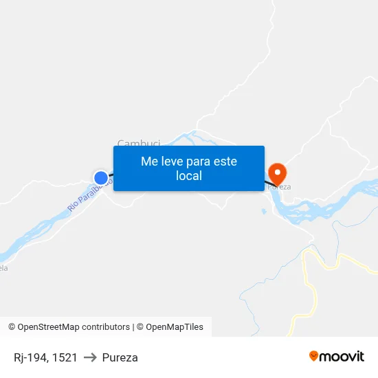 Rj-194, 1521 to Pureza map